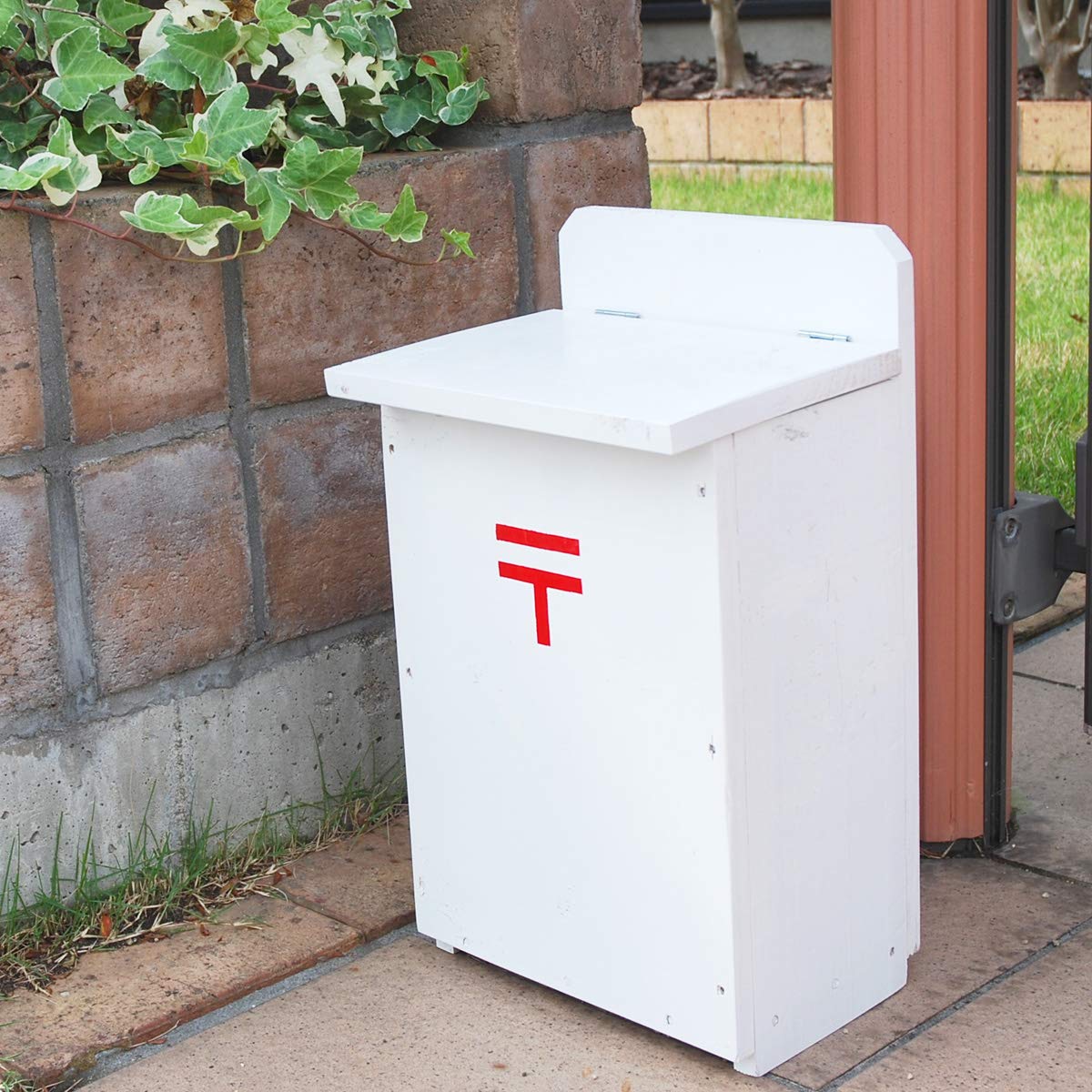 Amazon.co.jp: 【木製ポスト】職人手作り 白い 木製ポスト レトロな